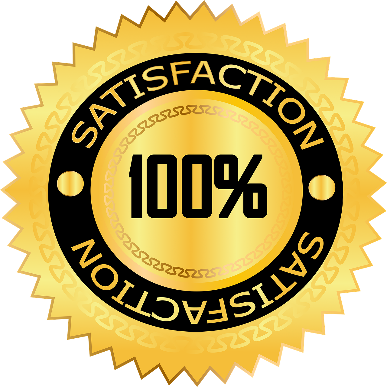 100% satisfaction guarantee